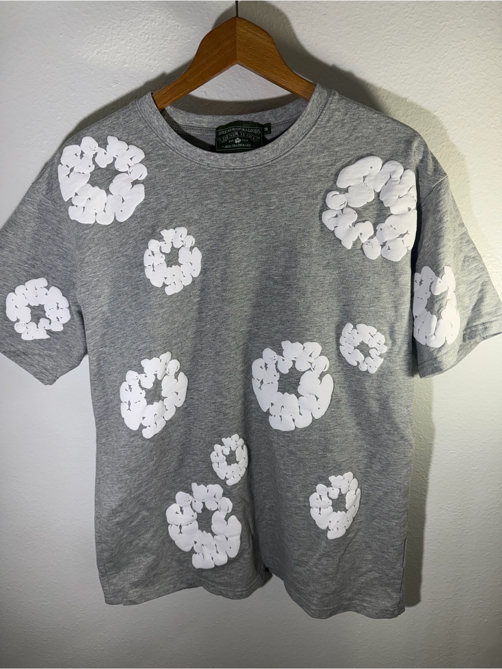 Grey Denim Tears Men’s Streetwear T Shirt